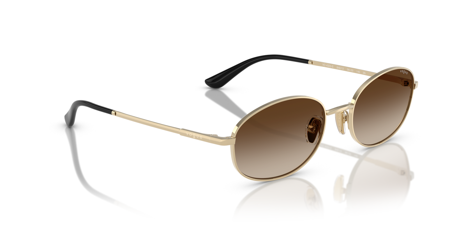 Vogue VO4323S with Pale Gold Frame and Gradient Dark Brown Lenses Vogue VO4323S with Pale Gold Frame and Gradient Dark Brown Lenses