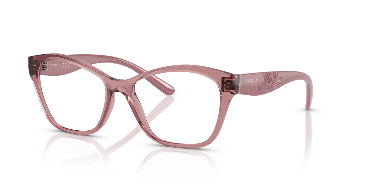 Vogue VO5628 Eyeglasses with Transparent Dark Pink Frame | Vogue